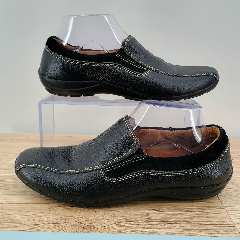 Naturalizer Loafers Womens 8 W Black Leather Comfort Flats Casual Walking Sho